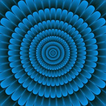 Psycho floral pattern generated texture Stock Illustration