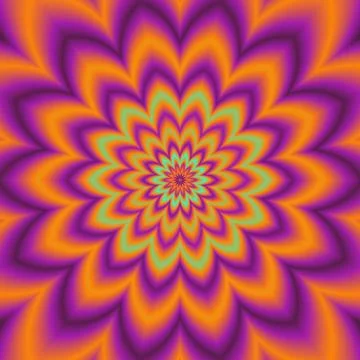 Psycho floral pattern generated texture Stock Illustration