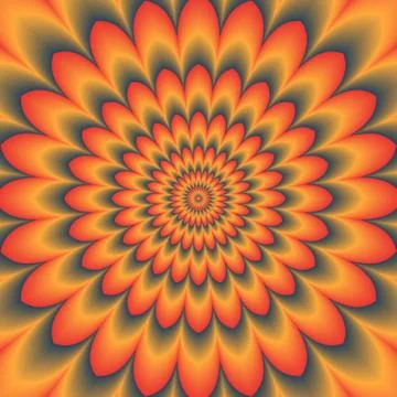 Psycho floral pattern generated texture Stock Illustration