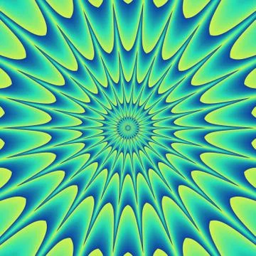 Psycho floral pattern generated texture Stock Illustration