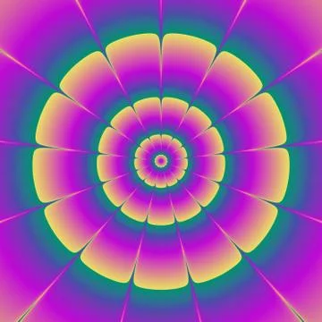 Psycho floral pattern generated texture Stock Illustration