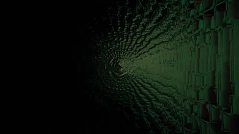 Psycho pattern seamless loop. Tunnel hypnotise fooling Stock Footage 132595088