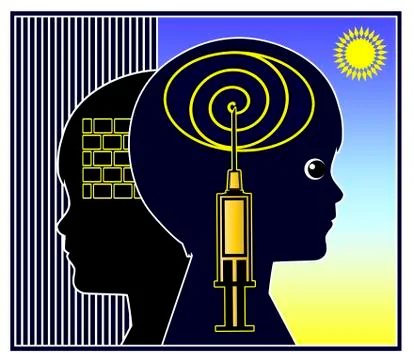 Psychoactive Medication for Kids 스톡 일러스트