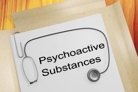 Psychoactive Substances concept 스톡 일러스트