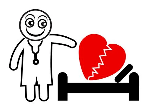 Psychoanalyst at work Stock Illustration