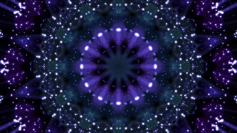Psychodelic Dance of a Flower of a Kaleidoscope Loop. Stock Footage 175239073
