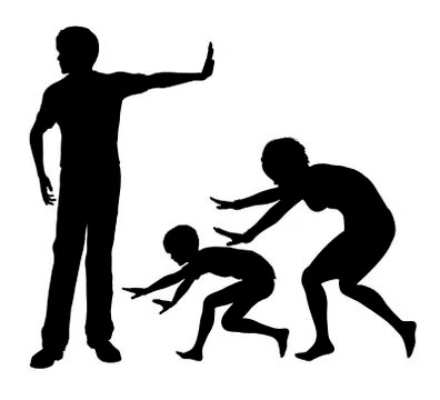 Psychological Abuse Stock Illustration