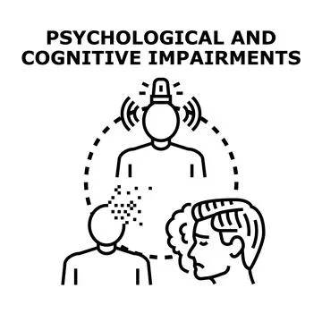 Psychological and cognitive problems concept vector illustration Stock Illustration