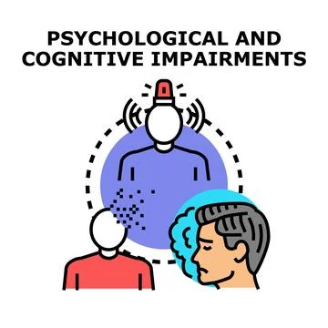 Psychological and cognitive problems concept vector illustration Stock Illustration