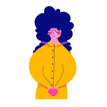 Psychological help online, Flat vector character illustration Stock Illustration