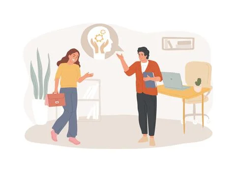 Psychological safety isolated concept vector illustration. Ilustración de archivo
