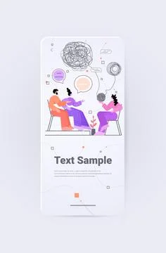 Psychologist dealing with problems in relationships solving psychological イラスト素材