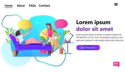 Psychologist in mask solving psychological problem in tangled brain Illustrazione stock
