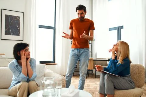 At the psychologist Stock Photos
