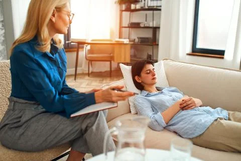 At the psychologist Stock Photos