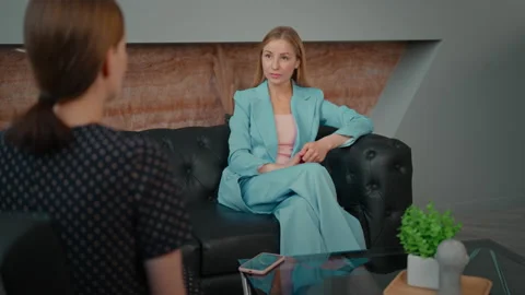 Psychologist providing support and record Stock Footage 234872254