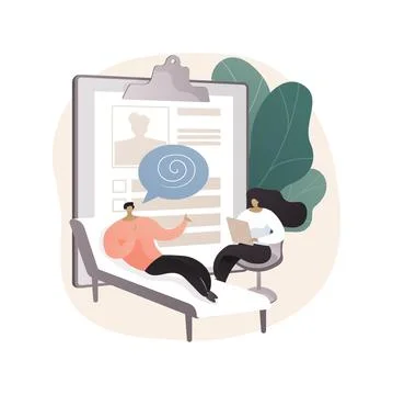 Psychologist service abstract concept vector illustration. Stock Illustration