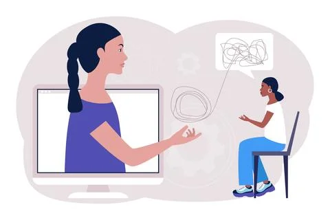 Psychology concept 스톡 일러스트