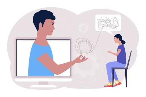 Psychology concept 스톡 일러스트