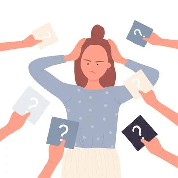 Psychology questioning concept Stock Illustration