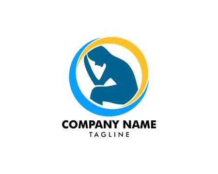 Psychology Vector Logo Template Design Stock Illustration