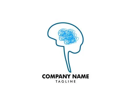 Psychology Vector Logo Template Design Stock Illustration