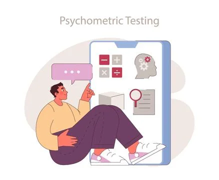Psychometric Testing concept. Stock Illustration