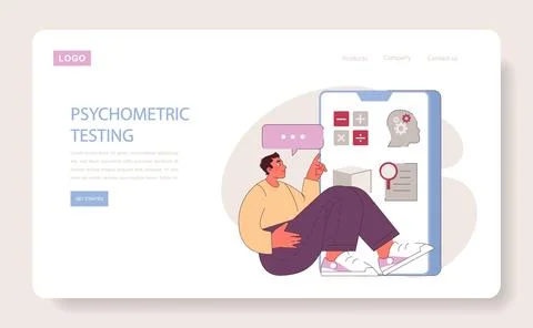 Psychometric Testing concept. Illustrazione stock