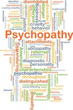 Psychopathy background concept Stock Illustration