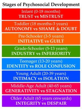 Psychosocial development Stock Illustration