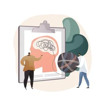 Psychotherapy abstract concept vector illustration. Stock Illustration