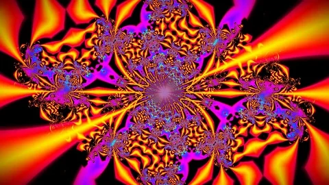 Psychotic Rainbow Looping Animation Stock Footage 73292348