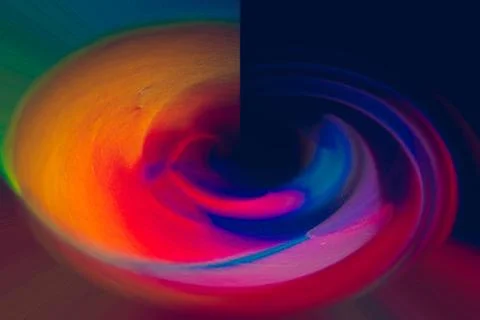 Psychotropic and rounded background with bright colors Stock Illustration