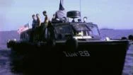 Pt Boat Mekong River On Patrol Vietnam War 1960S Vintage Gi Home Movie Film 6443 Stock Footage