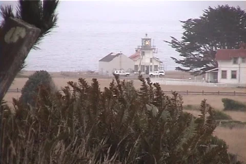 Pt Cabrillo Lighthouse Stock Footage 1069496