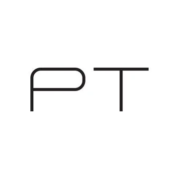 Pt initial letter vector logo icon Stock Illustration