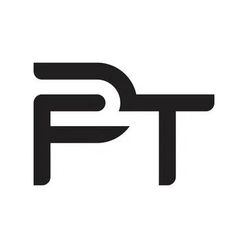 Pt initial letter vector logo Stock Illustration