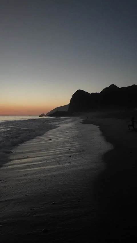 Pt magu beach vert sunset 0135 D 库存影片 283942850