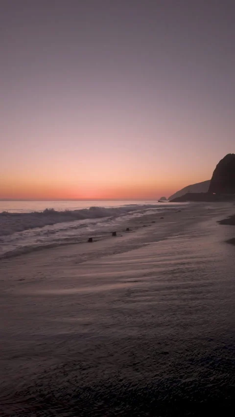 Pt magu beach vert sunset 0132 D Stock-Footage 283942921