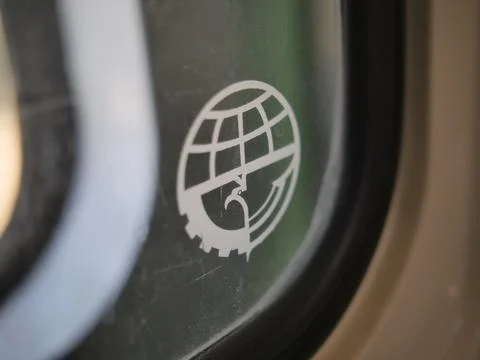 PTDI Logo on windows Stock Photos
