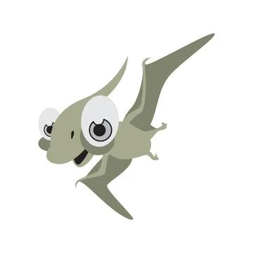 Pteranodon cartoon Stock Illustration