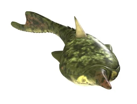 Pteraspis - Prehistoric Fish Stock Illustration