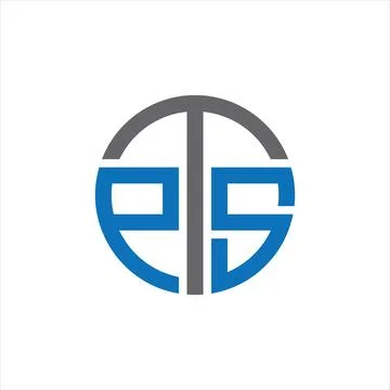 PTS Letter monogram Initial Logo Design Template Vector Illustration. PTS e.. Stock Illustration