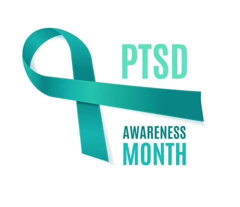 PTSD or Post Traumatic Stress Disorder Awareness Month Concept. Vector 스톡 일러스트