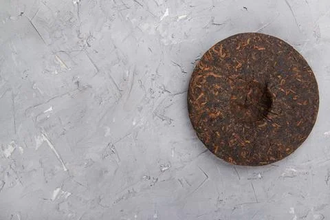 Pu erh tea on plaster Stock Photos