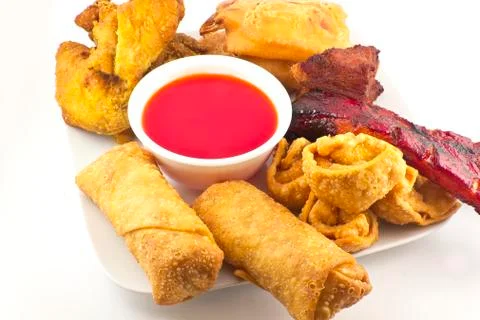 Pu pu platter Stock Photos