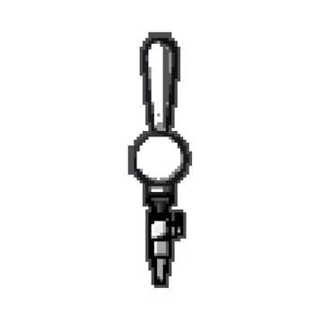 Pub beer tap handle pixel art vector illustration Illustration
