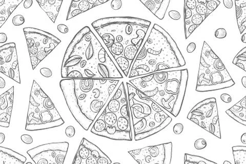 Pub food frame Stock Illustration
