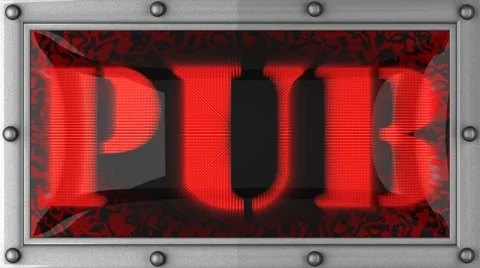 Pub on led 스톡 동영상 8746893