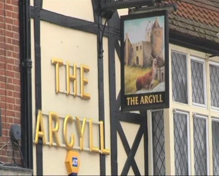 Pub Name and Sign Stock Footage 8358089